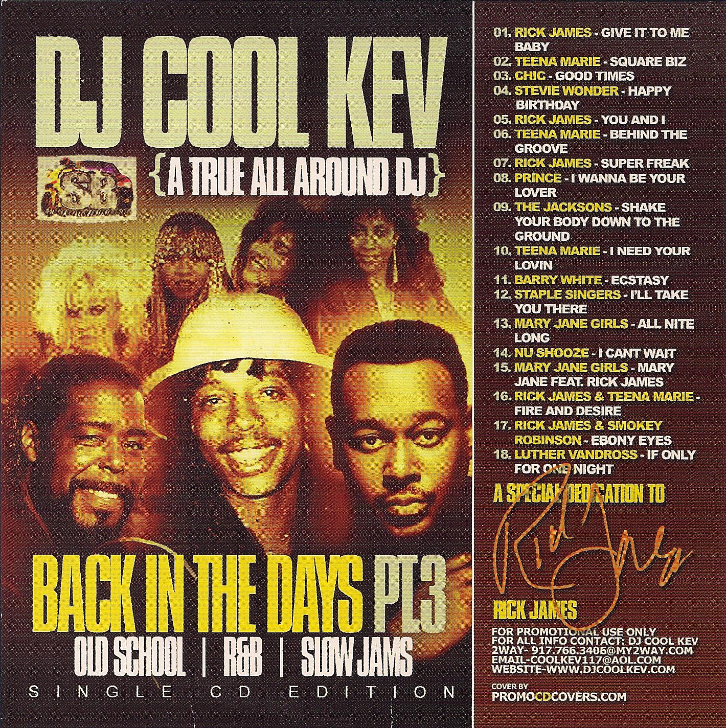 DJ Cool Kev – Back In The Days Pt.3, Old School Downloads, Throwback Downloads, Old School Hip Hop, Old School R&B, Mixtape Downloads