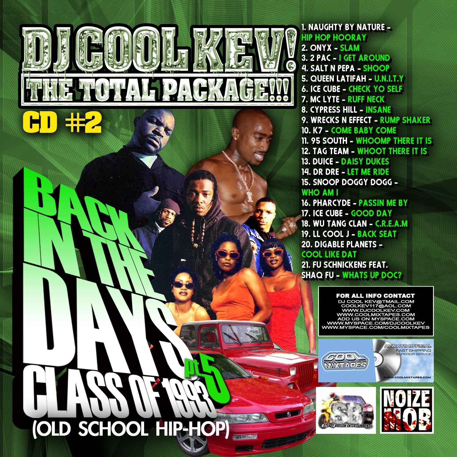 DJ Cool Kev – Back In The Days Pt.5 CD # 2, Old School Downloads, Throwback Downloads, Old School Hip Hop, Old School R&B, Mixtape Downloads