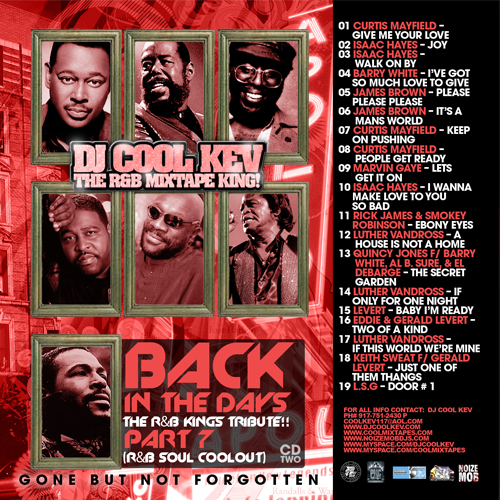 DJ Cool Kev – Back In The Days Pt.7 CD # 2, Old School Downloads, Throwback Downloads, Old School Hip Hop, Old School R&B, Mixtape Downloads