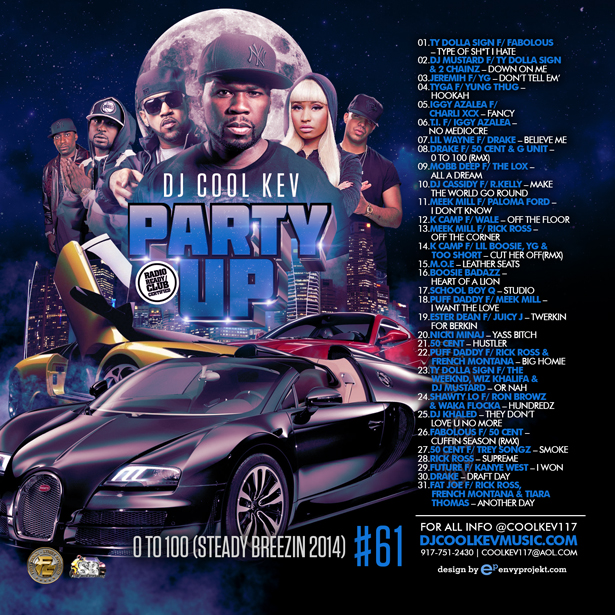 DJ Cool Kev – Party Up 61, Hip Hop, Throwback Hip Hop, Mixtape Downloads, Downloads, Rap