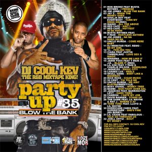 DJ Cool Kev – Party Up 35, Hip Hop, R&B, Throwback Hip Hop, Mixtape Downloads, Downloads
