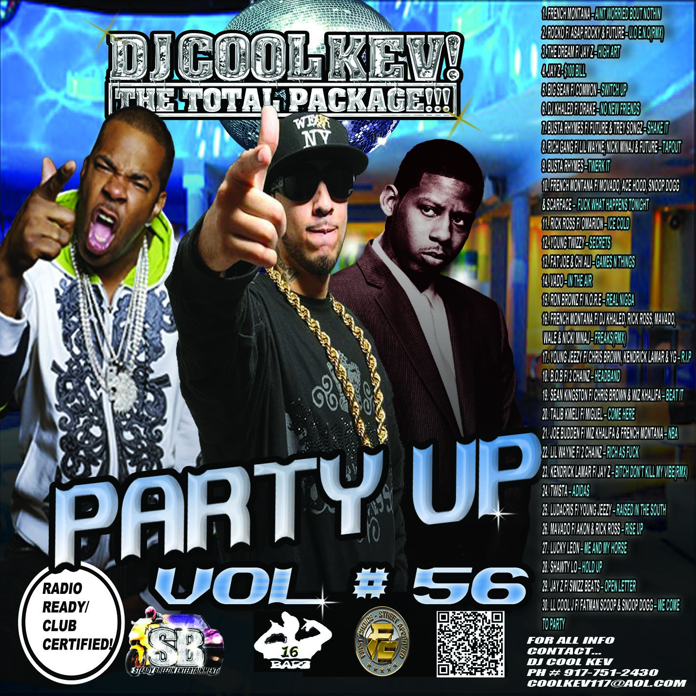 DJ Cool Kev – Party Up 56, Hip Hop, Throwback Hip Hop, Mixtape Downloads, Downloads, Rap