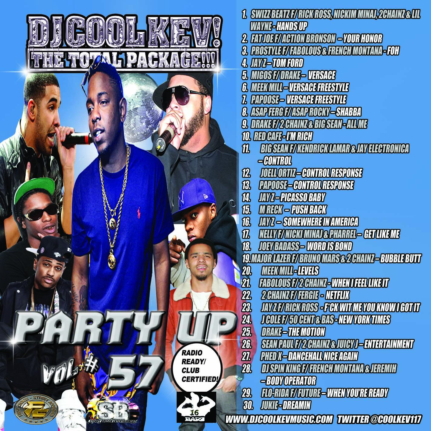 DJ Cool Kev – Party Up 57, Hip Hop, Throwback Hip Hop, Mixtape Downloads, Downloads, Rap