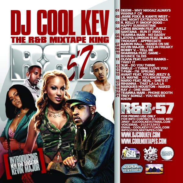 DJ Cool Kev – R&B 57, R&B, RNB, Throwback R&B, Mixtape Downloads, Downloads