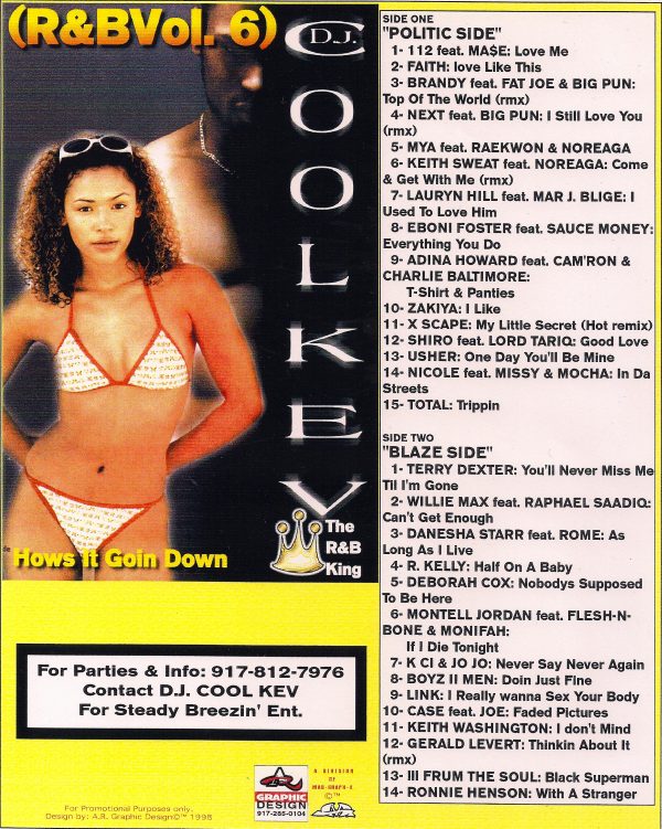 DJ Cool Kev – R&B 6, R&B, RNB, Throwback R&B, Mixtape Downloads, Downloads