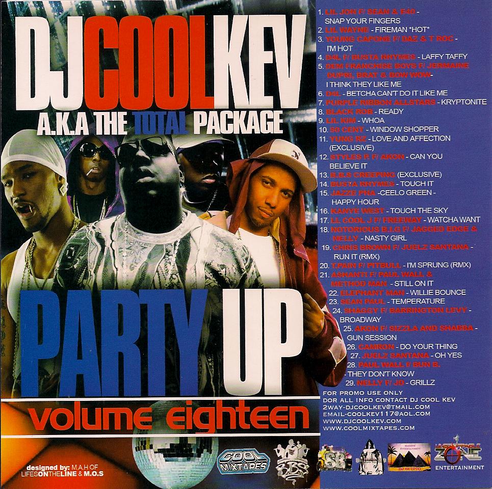 DJ Cool Kev – Party Up 18, Hip Hop, R&B, Throwback Hip Hop, Mixtape Downloads, Downloads