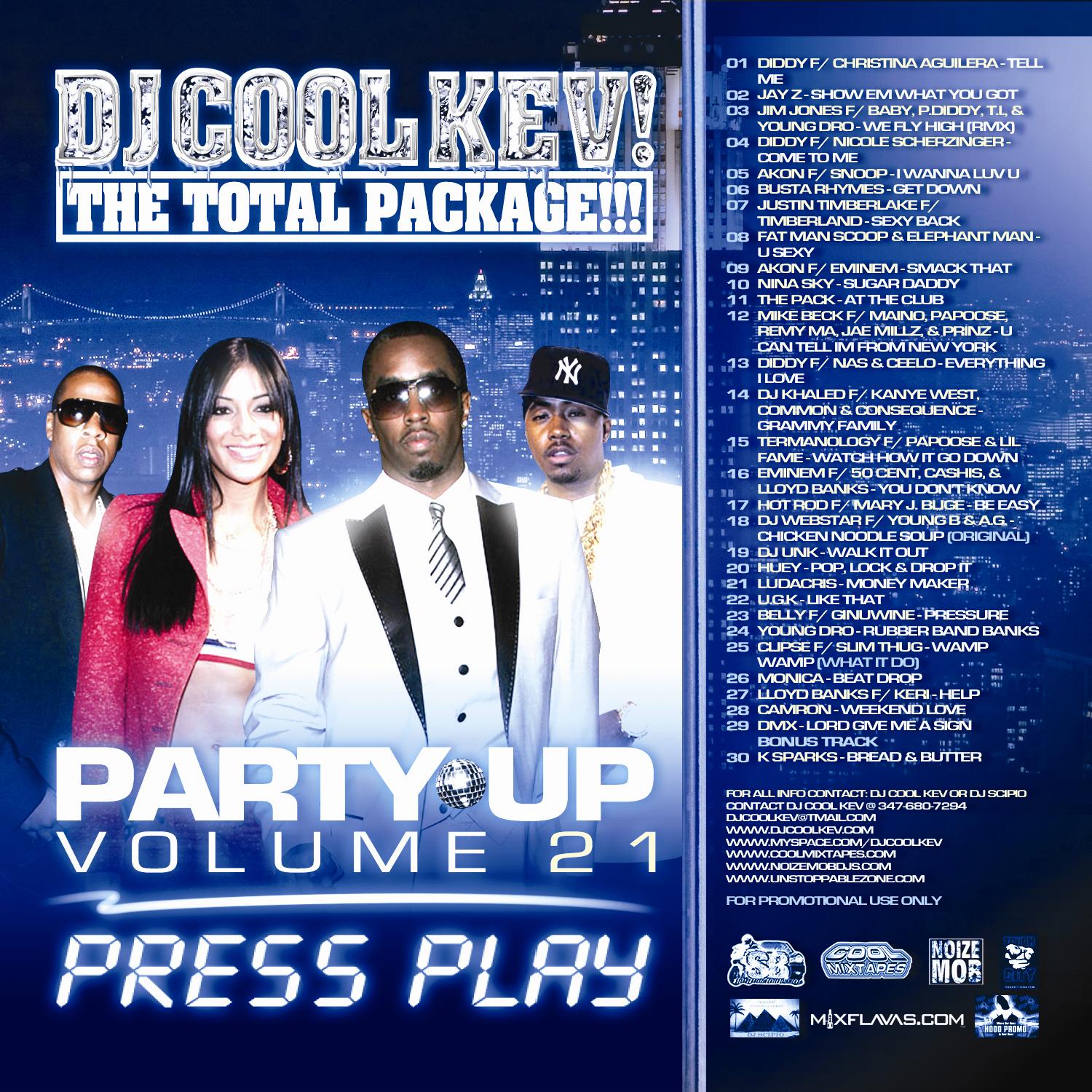 DJ Cool Kev – Party Up 21, Hip Hop, R&B, Throwback Hip Hop, Mixtape Downloads, Downloads