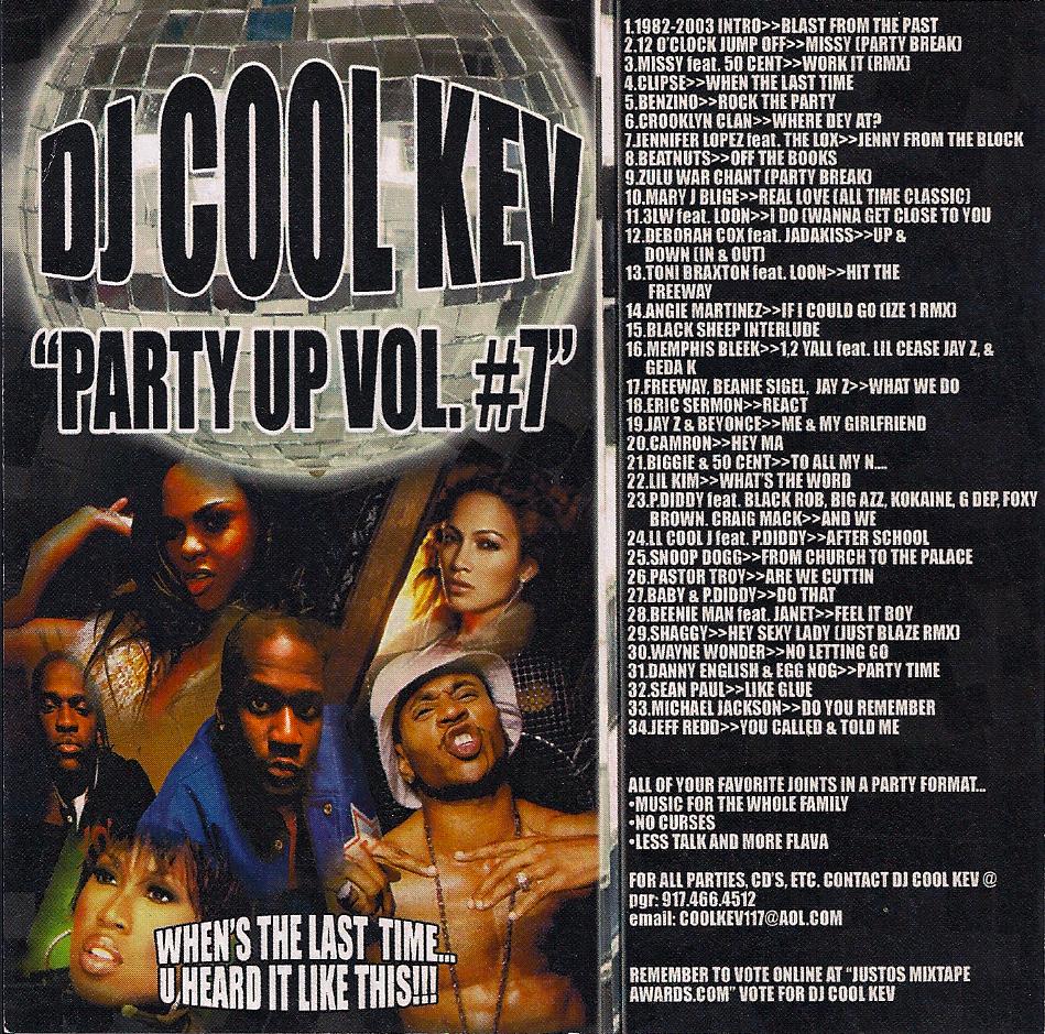 DJ Cool Kev – Party Up 7, Hip Hop, R&B, Throwback Hip Hop, Mixtape Downloads, Downloads