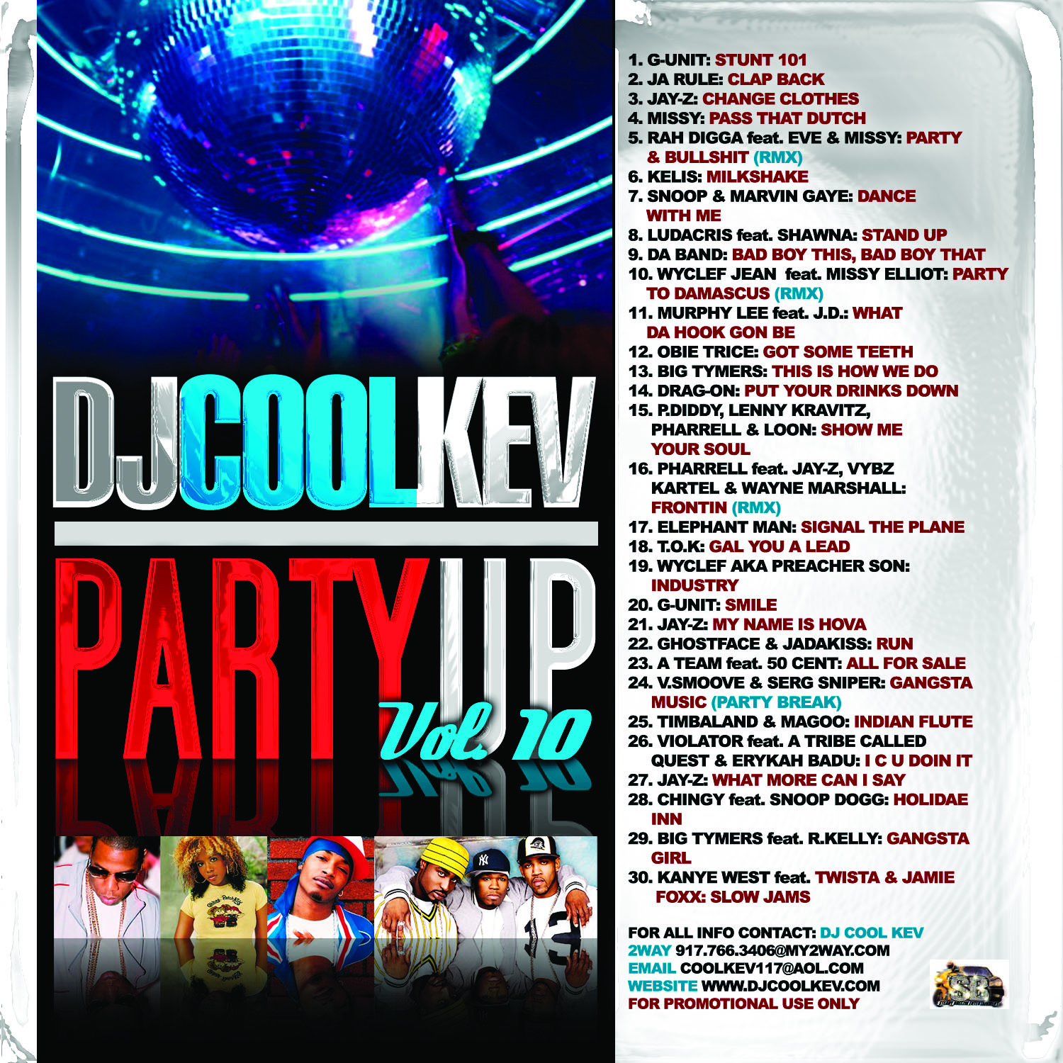 DJ Cool Kev – Party Up 10, Hip Hop, R&B, Throwback Hip Hop, Mixtape Downloads, Downloads