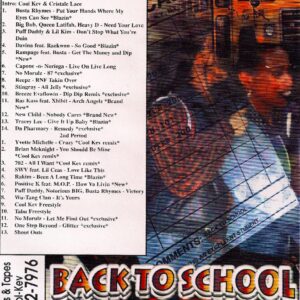 DJ Cool Kev - Back To School 97, Hip Hop, Throwback Hip Hip, Mixtape Downloads, Hip Hop Downloads, Rap