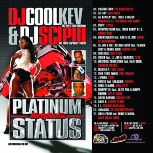 DJ Cool Kev & DJ Scipio- Dirty South Platinum Status (Throwback), Hip Hop, Dirty South, Mixtape Downloads, Downloads,