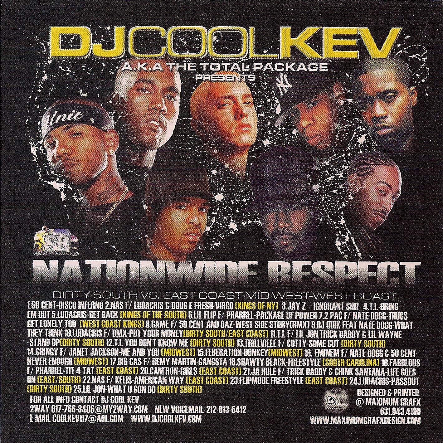 DJ Cool Kev – Nationwide Respect (Throwback), Hip Hop, Downloads, Hip Hop Downloads, Dirty South, East Coast Rap