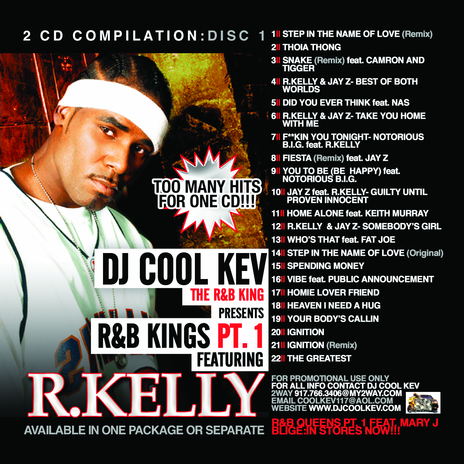 DJ Cool Kev – Best Of R Kelly CD # 1, R&B, RnB, Mixtape Downloads, Downloads, Best Of