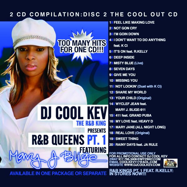 DJ Cool Kev – Best Of Mary J Blige CD # 2, R&B, RnB, Mixtape Downloads, Downloads, Best Of