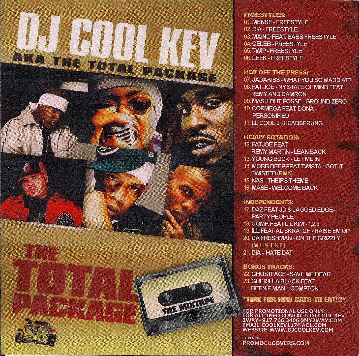 DJ Cool Kev - The Total Package Mixtape (Throwback), Hip Hop, Hip Hop Downloads, Throwback Hip Hop, Mixtape Downloads, Downloads